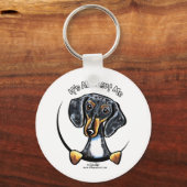 Dackel alles über mich schlüsselanhänger (Vorderseite)