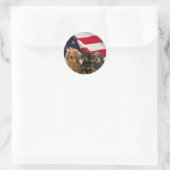 Dackel America Sticker (Tasche)