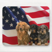 Dackel Amerika Mousepad (Vorne)