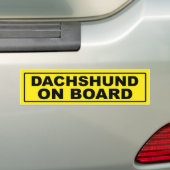 Dackel an Bord Autoaufkleber (Auf Auto)