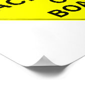 Dackel an Bord Funny Dog Bumper Poster (Ecke)