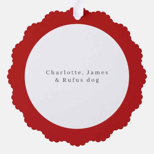 Dackel an der Weihnachtsmannmütze Weihnachten Ornament Karte (Rückseite)