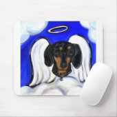 Dackel Angel Mousepad (Mit Mouse)
