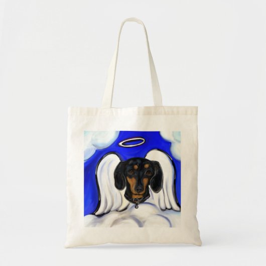 Dackel Angel Tragetasche (Vorne)