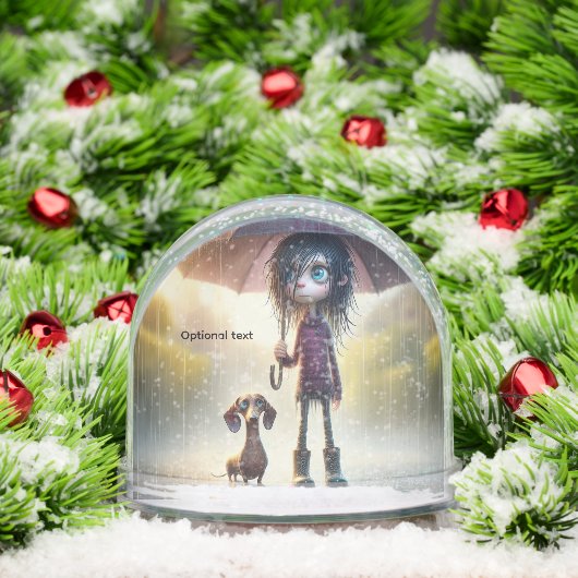 Dackel Anime Schneekugeln (Weihnachten)