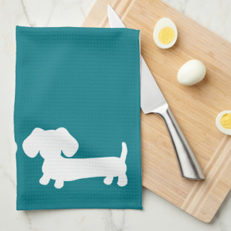 Dackel Aquamarin Geschirr Handtuch Dackel Dog Mama