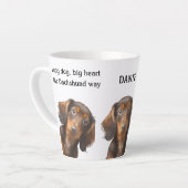 Dackel Art Funny Quotes Sausage Dog Kaffee Milchtasse (Linke Ecke)