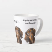 Dackel Art Funny Quotes Sausage Dog Kaffee Milchtasse (Rechte Ecke)