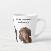 Dackel Art Funny Quotes Sausage Dog Kaffee Milchtasse (Rechts)