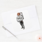 Dackel Astronaut Aufkleber (Umschlag)