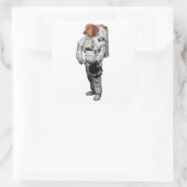 Dackel Astronaut Aufkleber (Tasche)