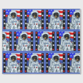 DACKEL ASTRONAUT GESCHENKPAPIER (Flach)