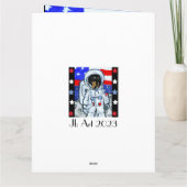 DACKEL ASTRONAUT KARTE (Rückseite)
