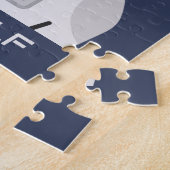 Dackel Astronaut mit Namen Puzzle (Seite)
