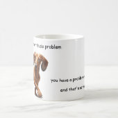 Dackel Attitüde Kaffeetasse (Mittel)