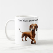 Dackel Attitüde Kaffeetasse (Links)