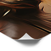 Dackel auf dem Holzfußboden Poster (Ecke)