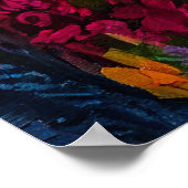 Dackel auf dem Paddle: Ein Landschaftliches Abente Poster (Ecke)