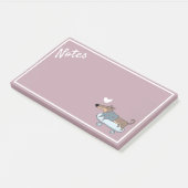 Dackel auf Skateboard - Post-It-Notes Post-it Klebezettel (angewinkelt)