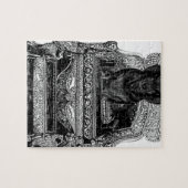 Dackel auf Thron-Kronen-Hund Puzzle (Horizontal)