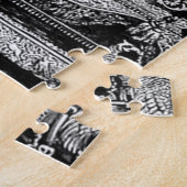 Dackel auf Thron-Kronen-Hund Puzzle (Seite)