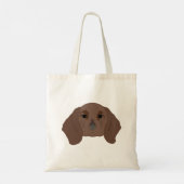 Dackel auf Tote Tasche (Rückseite)