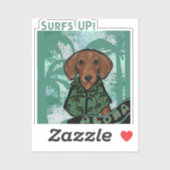 Dackel Aufkleber (Blatt)