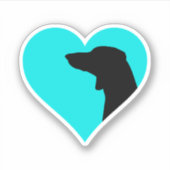 Dackel Aufkleber (Vorderseite)