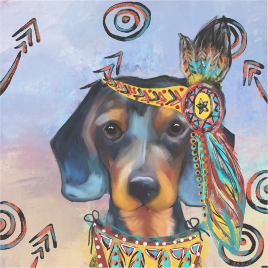 DACKEL AUFKLEBER (Vorderseite)