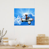 "Dackel Aviator" von Zermeno Poster (Küche)