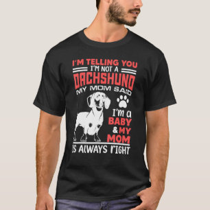 Dackel Baby Pet Hund Tierbesitzer Mama T-Shirt