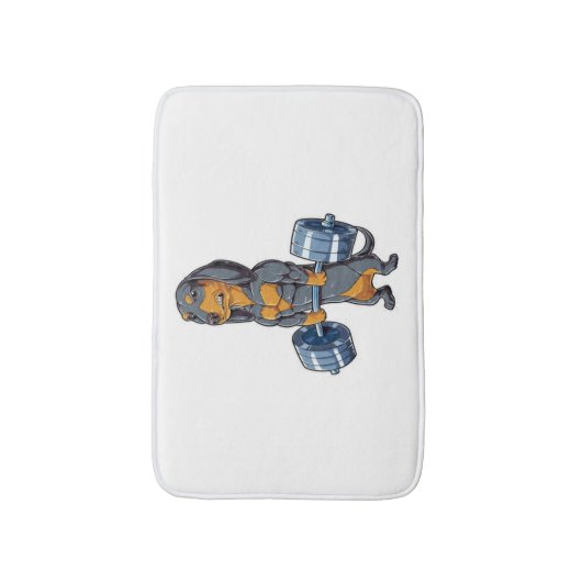 Dackel Badematte (Vorderseite Vertikal)