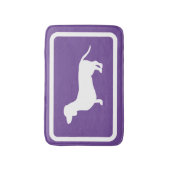 Dackel Badematte Lila Dackel Bad Rug (Vorderseite Vertikal)