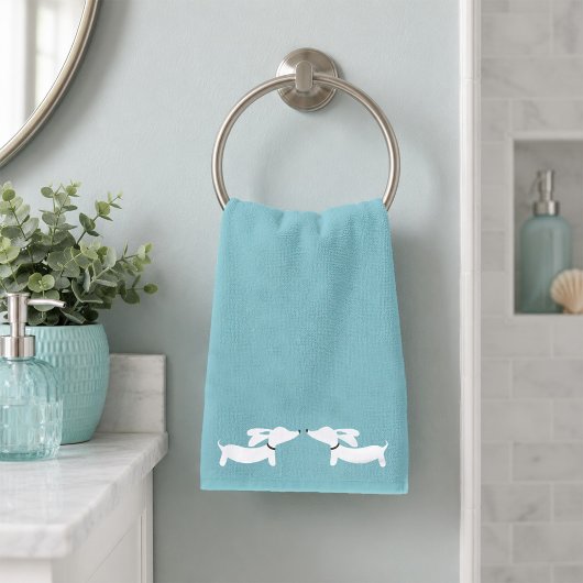 Dackel Badezimmer Handtuch Set | 3 Dackel Bath