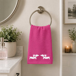 Dackel Badezimmer Handtuch Set | 3 Dackel Bath