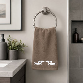 Dackel Badezimmer Handtuch Set | 3 Dackel Bath