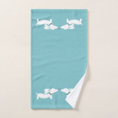 Dackel Badezimmer Handtuch Set | 3 Dackel Bath (Handtuch)