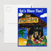 DACKEL BARKEEPER POSTKARTE (Vorne/Hinten)