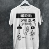 Dackel Barking Logic Funny Dackel Hund T-Shirt