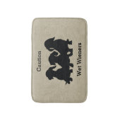 Dackel Bath Mat Badematte (Vorderseite Vertikal)