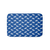 Dackel Bath Mat Blue Dackel Rug Badezimmer Matte (Vorderseite)