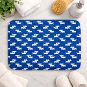 Dackel Bath Mat Blue Dackel Rug Badezimmer Matte