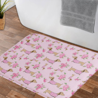 Dackel Bath Mat Dackel + Peonoralruge Badematte