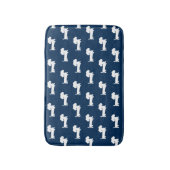 Dackel Bath Mat Navy Blue Dackel Badezimmer Rug Badematte (Vorderseite Vertikal)