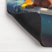 Dackel Bathtime Fun Mousepad (Ecke)