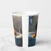 Dackel Bathtime Fun Pappbecher (Links)