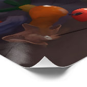 Dackel Bathtime Fun Poster (Ecke)