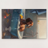 Dackel Bathtime Fun Puzzle (Horizontal)