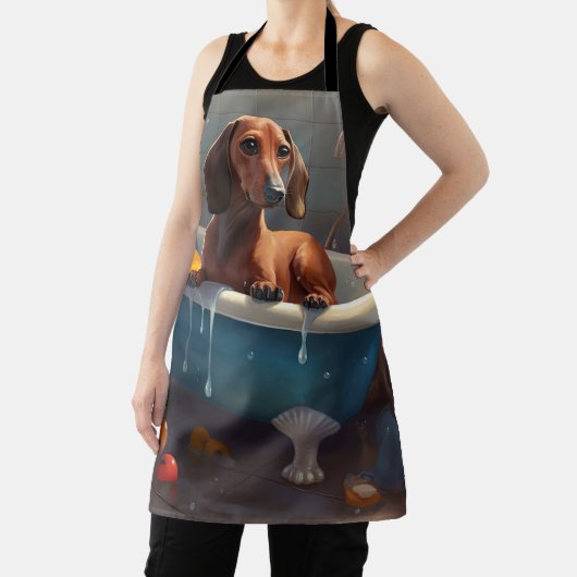 Dackel Bathtime Fun Schürze (InSitu)