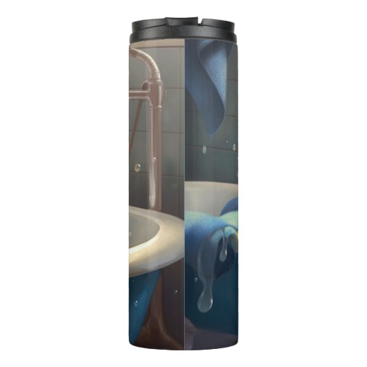 Dackel Bathtime Fun Thermosbecher (Rückseite)